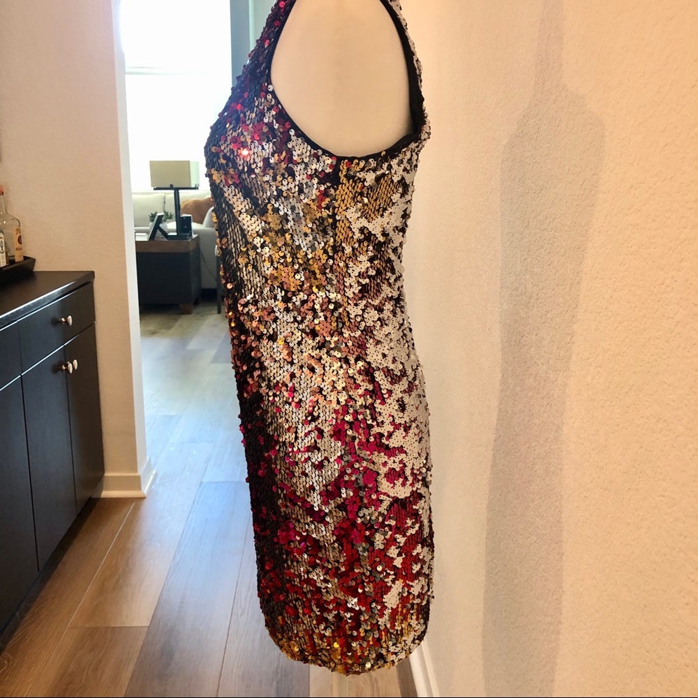 Forever 21 Multi-Colored Sequenced Rainbow Glitte… - image 5